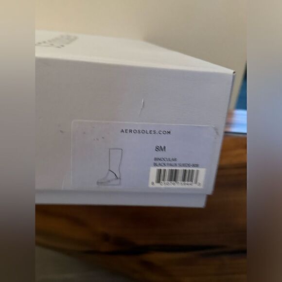 Aerosoles Binocular Winter Boots Black Suede - 8M - New in Box - Picture 8 of 10